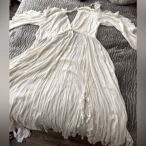 Free people Maxi dress with threads of gold